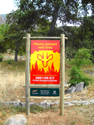 Cape Peninsula Fire PRotection Association Signage Awareness Project